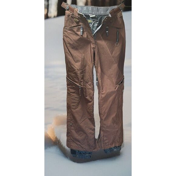 Ride Snowboard Ski Pants Cell 5 Series XS Brown Leg Zipper Waterproof -like New - Picture 1 of 15